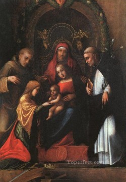 Antonio da Correggio Painting - The Mystic Marriage Of St Catherine Renaissance Mannerism Antonio da Correggio